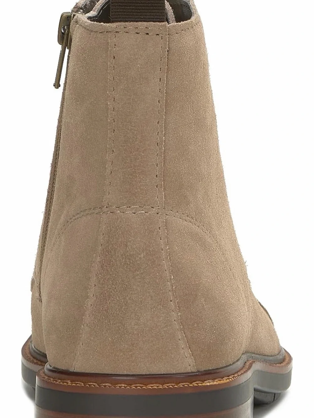 Vince Camuto Men's Taupe Suede Lace-Up Chukka Boots